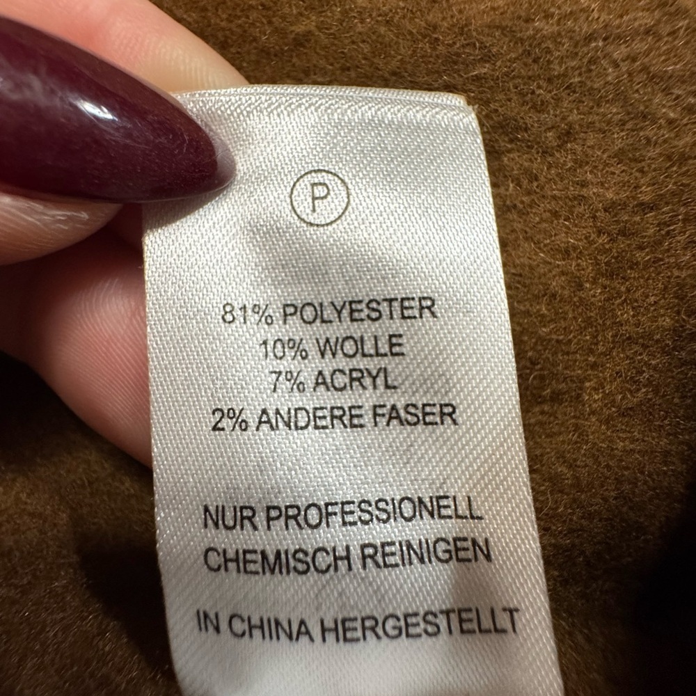 Joie Brown Wool Blend Coat - Picture 4 of 4